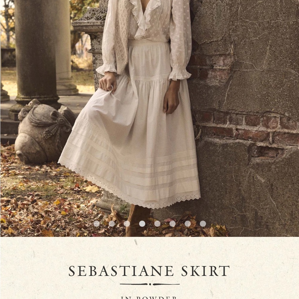 Doen White Maxi Skirt